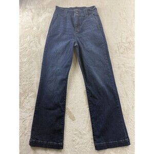 Judy Blue High Waist Double Button Wide Leg Denim Jeans 5/27 SHORT JB82678